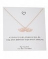 My Very Best Dainty Angel Wing Necklace - rose gold plated brass - CT188K4MHLC