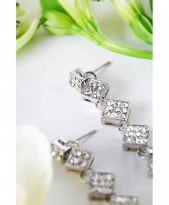 Earrings Rhinestone Crysral Earring rhombus in Women's Stud Earrings