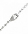 MyIDDr - Pre-Engraved & Customizable Diabetes Type I ID- Medical Alert Bracelet- Heart Chain - CB11CK0B9YB