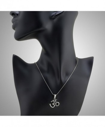 Sterling Silver Sanskrit Pendant Necklace in Women's Pendants