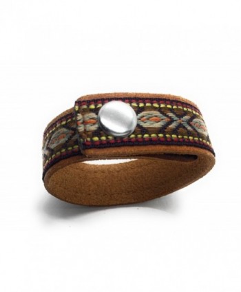 Most Wanted Natural Embroidered Bracelet in Women's Wrap Bracelets