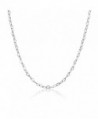 Sterling Silver Heart Link Chain Necklace- 16 inches 20 inches 24 inches or 30 Inches - sterling-silver - CW186KST47L