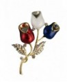 Patriotic Rosebud Brooch/Pin - CQ119FVHLFJ