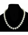 Cream Simulated Necklace Knotted Strand in Women's Pearl Strand Necklaces