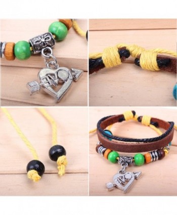 Real Spark Pendant Leather Bracelet