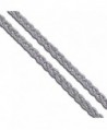 Sac Silver Stainless Steel Wheat Spiga Chain CHOOSE WIDTH/LENGTH Foxtail Link Basket Necklace - C3128T7J4B3