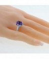 Sterling Silver Amethyst Diamond Available in Women's Wedding & Engagement Rings