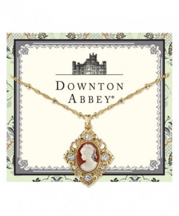 Downton Abbey Gold Tone Crystal Necklace