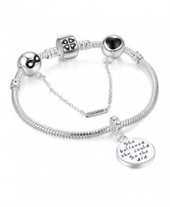 Bracelets Engraved believed Inspirational Jewelry