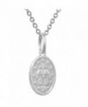 Sterling Silver Miraculous Necklace Virgin