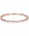 Bamoer Bracelets Sparkling Zirconia Crystal - Clear Rose - CR11RHEFQX5
