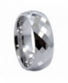 MJ 8mm Honeycomb Ring With Diamond Pattern Tungsten Carbide Wedding Band - CZ11H96DC2D