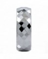 MJ Honeycomb Diamond Pattern Tungsten in Women's Wedding & Engagement Rings