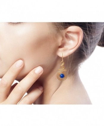 NOVICA Crafted Lazuli Yellow Earrings in Women's Drop & Dangle Earrings