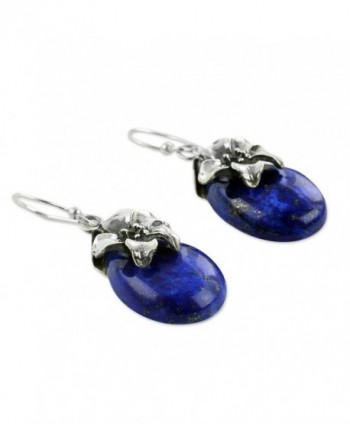 NOVICA Lazuli Sterling Silver Earrings