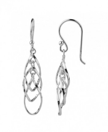 Sterling Silver Triple Dangle Earrings
