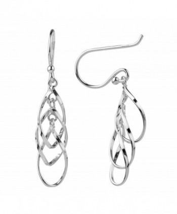 Sterling Silver Triple Dangle Earrings in Women's Drop & Dangle Earrings