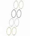 LOYALLOOK Stainless Twisted Earrings 4Colors