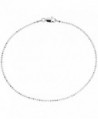 Sterling Silver Faceted Pallini Bead Ball Chain Necklaces & Bracelets 1.5mm Nickel Free Italy- 7-30 inch - CZ118FDHFI1