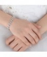 EVER FAITH Silver Tone Wedding Bracelet