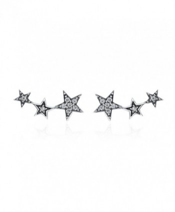 Climber Earrings Sterling Hypoallergenic WOSTU - star earring(White) - CE1800H73EU