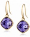 Signature 1928 "1928 Signature Collection" Gold-Tone Faceted Swarovski Crystal Drop Earrings - Tanzanite - C211CJIKPLR