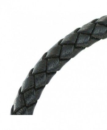 Braided Leather Bracelet Stainless magnetic