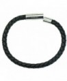 Braided Leather Bracelet Stainless magnetic in Women's Strand Bracelets