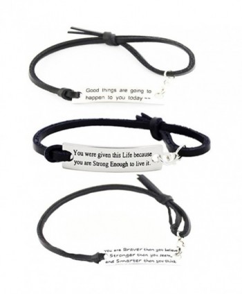 Assorted Different Inspirational Encouragement Bracelet - CJ186D58RT6