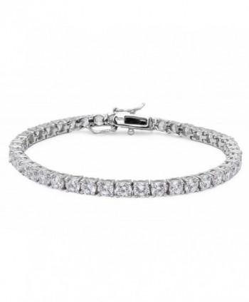 6.50Ct Round Cz .925 Sterling Silver Tennis Bracelet 7" SBC1384 - C511J5CFT25