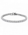 6.50Ct Round Cz .925 Sterling Silver Tennis Bracelet 7" SBC1384 - C511J5CFT25