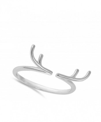 Antlers Animal Sterling Silver Adjustable