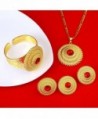 Ethiopian Jewelry Gold Pendant Earring in Women's Jewelry Sets