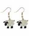 Drop Earring Bah Bah Sheep (White) Made With Zinc Alloy & Iron by JOE COOL - C312GVP83AH