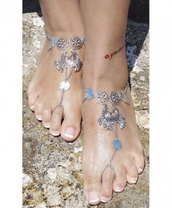 Bienvenu Tassels Bracelet Barefoot Sandals