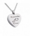 Engraved Memorial Necklace Stainless Cremation - Grandma - CW18570XCRN