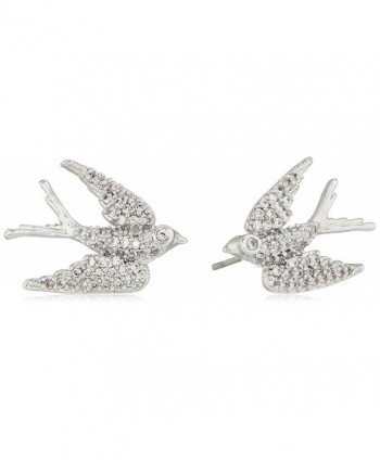 betsey johnson "blue birds" crystal cubic zirconia dove stud earrings - CR185A0TE4T