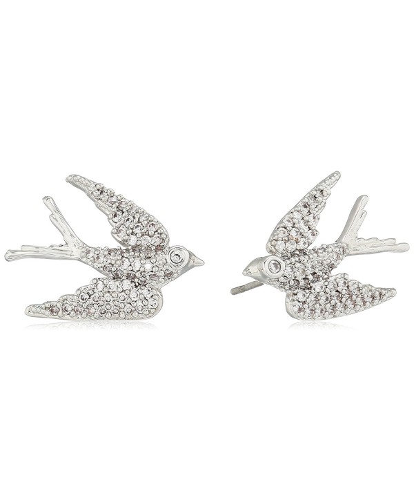 betsey johnson "blue birds" crystal cubic zirconia dove stud earrings - CR185A0TE4T