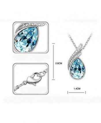 Swarovski Element Teardrop Earrings Necklace