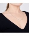 Amberta Sterling Silver Figaro Necklace in Women's Chain Necklaces