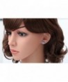 YACQ Sterling Crystal Earrings Custome in Women's Stud Earrings