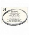 Silver-tone Sisters Twist Bangle Bracelet Prayer Card Included by Jewelry Nexus - CF11EH7VW15