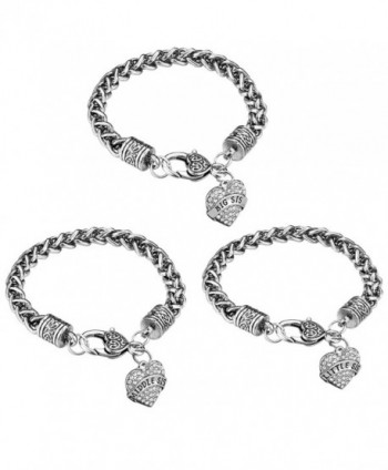 Sister Gift Charm Bracelet Set - White - CI1880O68A8