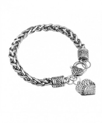 Sister Gift Charm Bracelet Set in Women's Bangle Bracelets