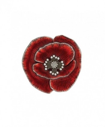 Danforth - Remembrance Poppy Brooch Pin - C117XMLS337