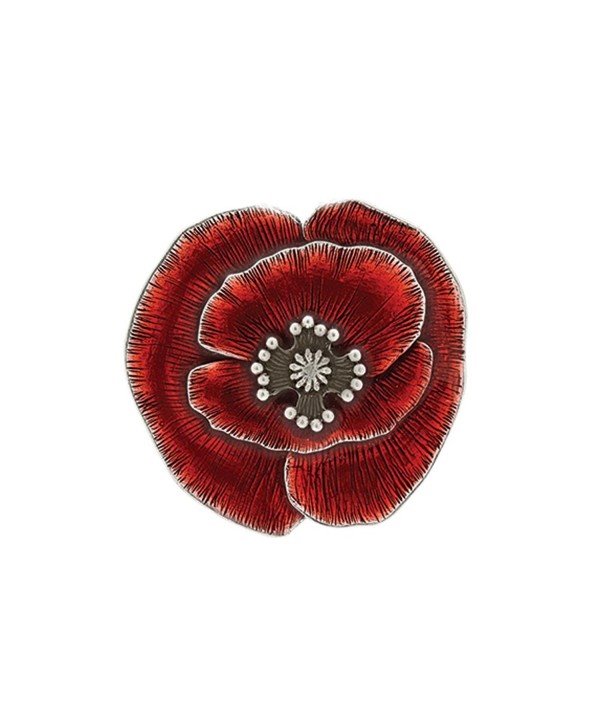 Danforth - Remembrance Poppy Brooch Pin - C117XMLS337