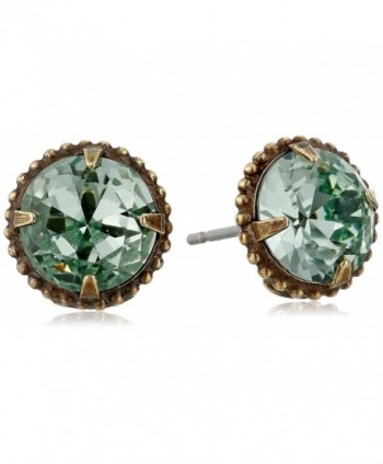 Sorrelli Elegant Jackie 0 Stud Earrings - Dark Blue/Green - CM115TM5083