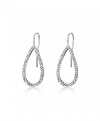 Evermarker Titanium Sterling Earrings Waterdrop in Women's Clip-Ons Earrings