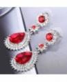 EleQueen Austrian Dazzling Earrings Silver tone in Women's Jewelry Sets