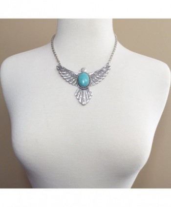 Simulated Turquoise Western Southwestern Necklace